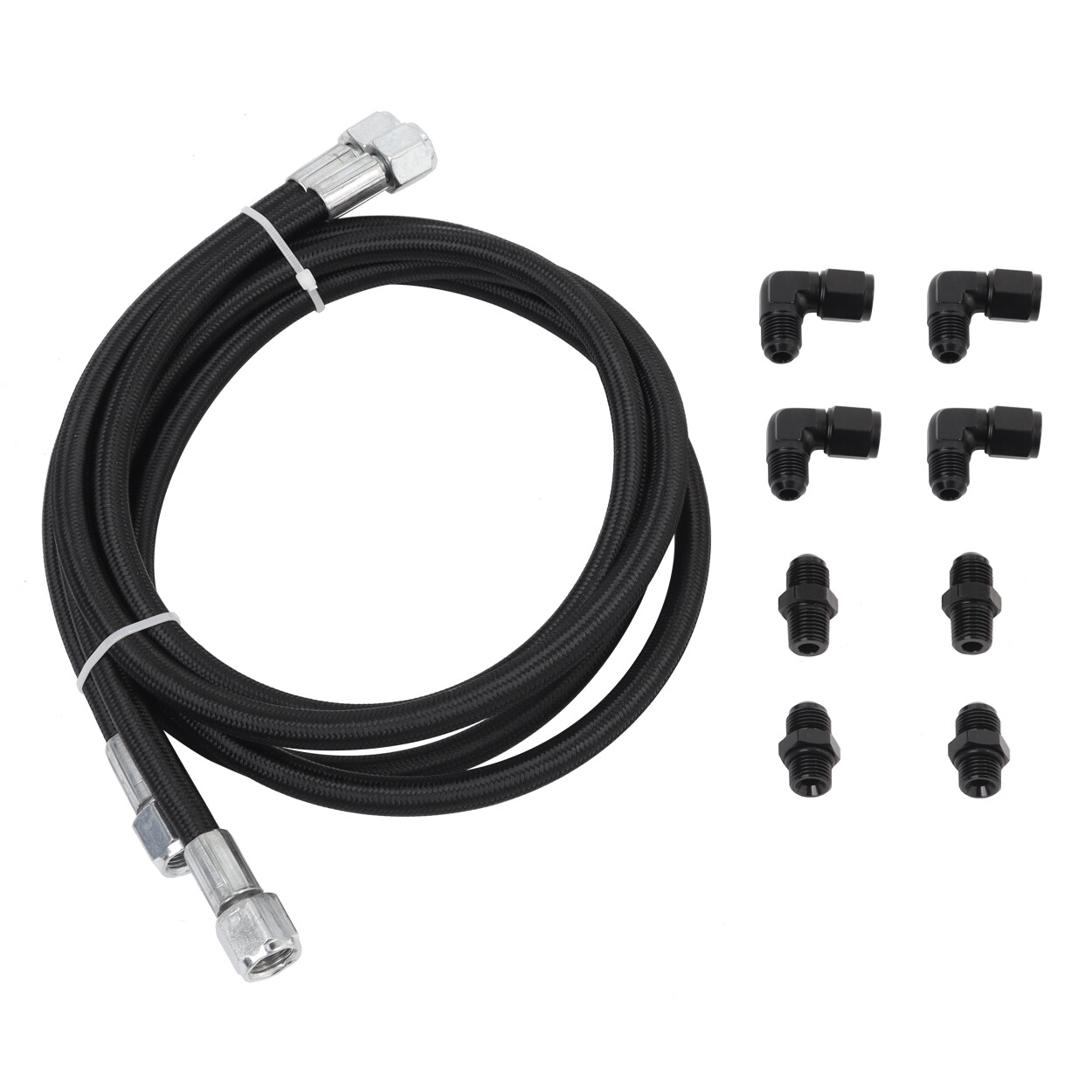 Automatic Transmission Cooler Line Kit 6AN Hose Line Kit Fits For GM 4L60E 4L65E