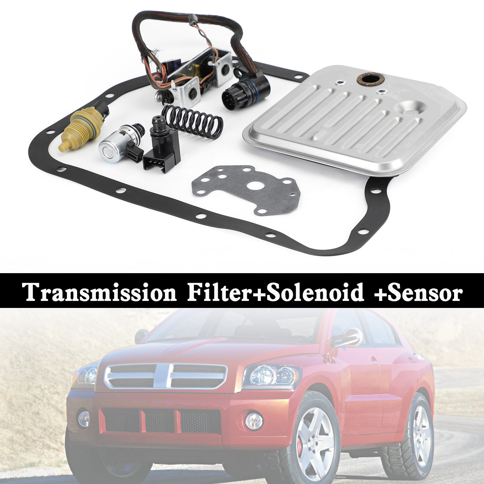 A518 46RE 48RE Transmission Filter Kit w/ Solenoid +Sensor Set *2000-Up.
