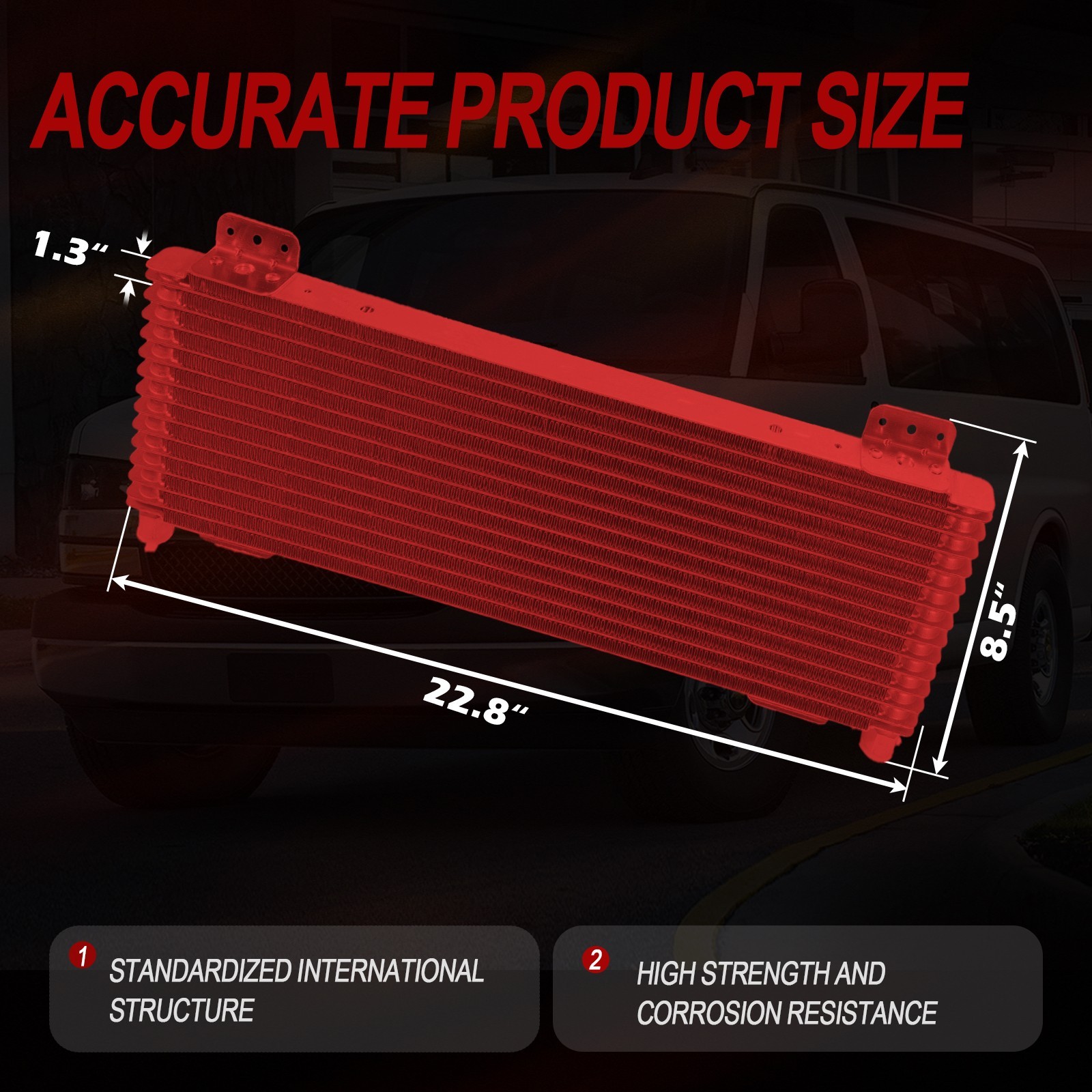 Tru Cool 40K Transmission Oil Cooler Low Pressure Drop GVW Max 40000 LPD47391
