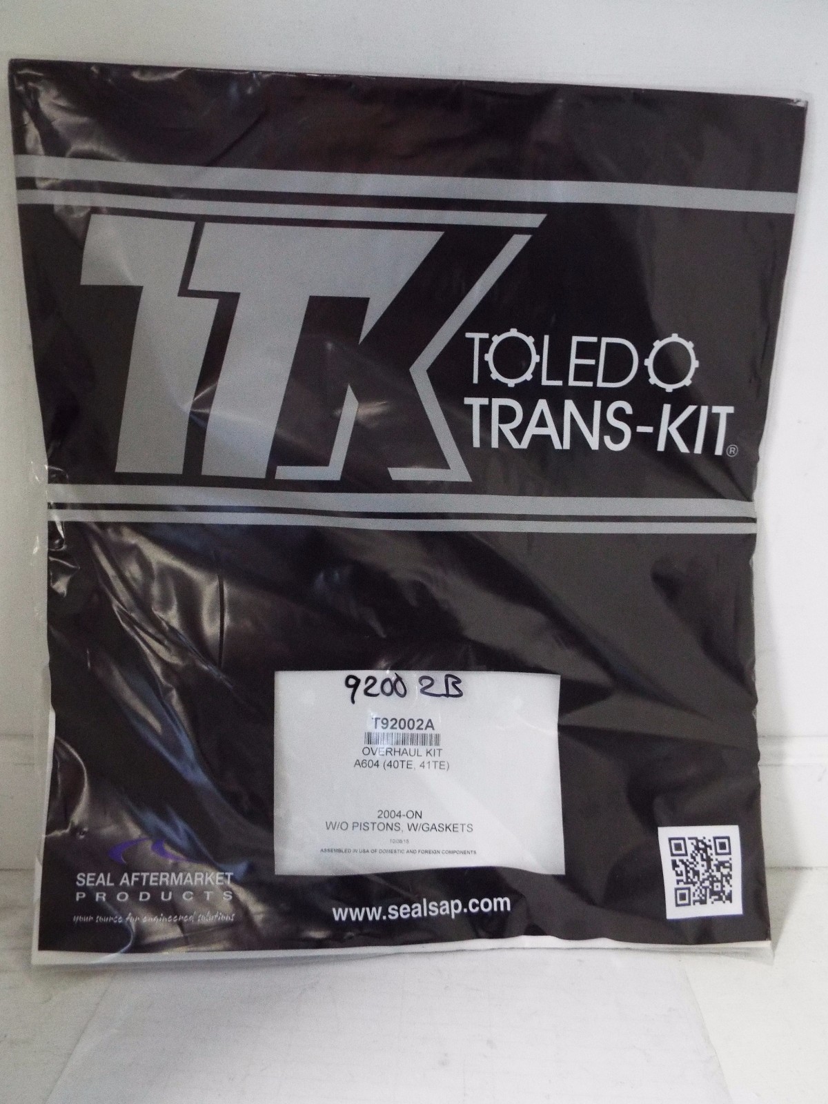 . A604 41te transmission overhaul kit with rings and seals 2004 ON