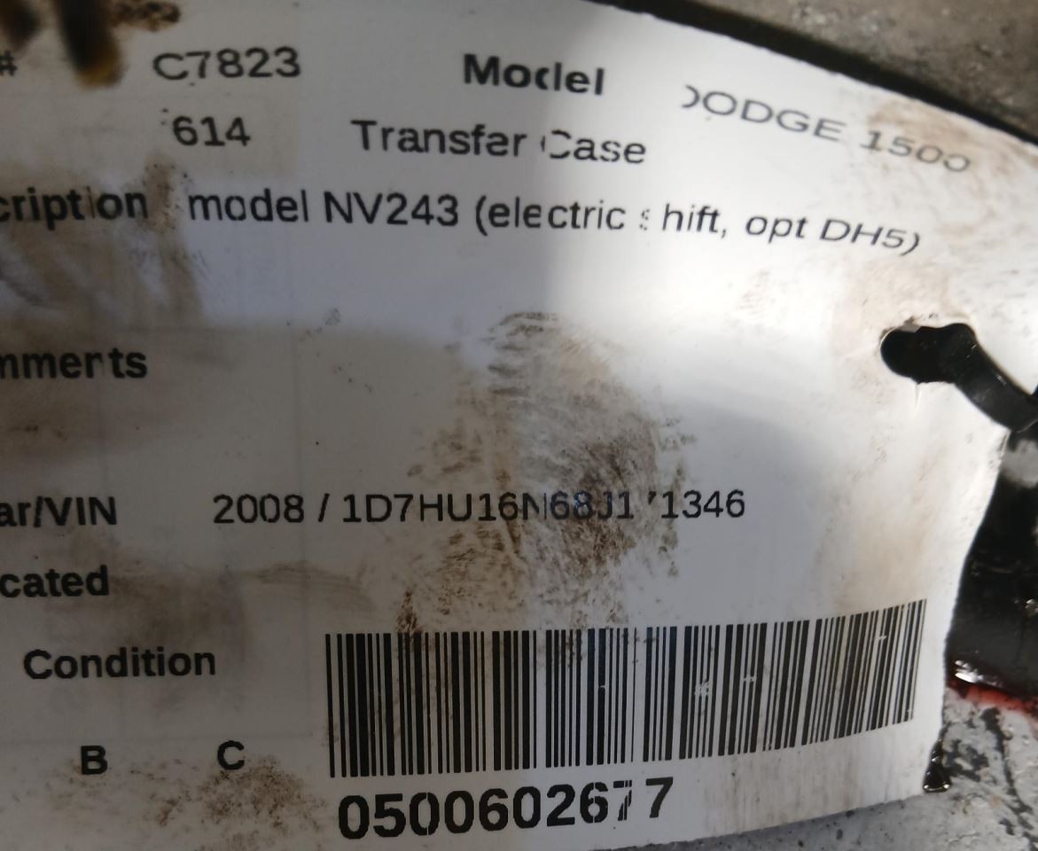 Transfer Case Model NV243 Electric Shift Fits 06-12 DODGE 1500 PICKUP 2266706