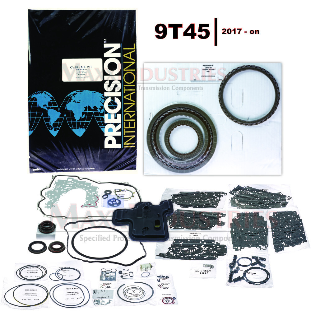 9T45 Transmission Rebuild Master Kit less Steels + Filters OEM Components