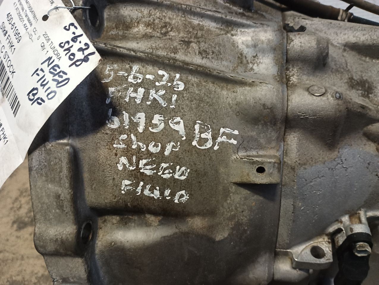 A750F Automatic Transmission 4.7L Engine 4WD From 2006 TUNDRA (12940840
