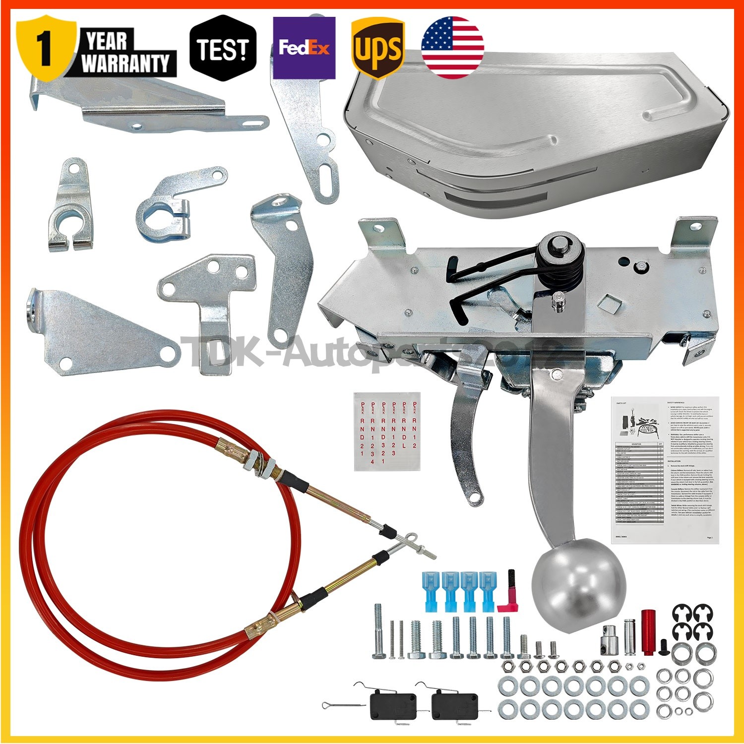 For B&M 80842 Pro Ratchet Automatic B&M Shifter for 3 & 4 Speed Transmission NEW