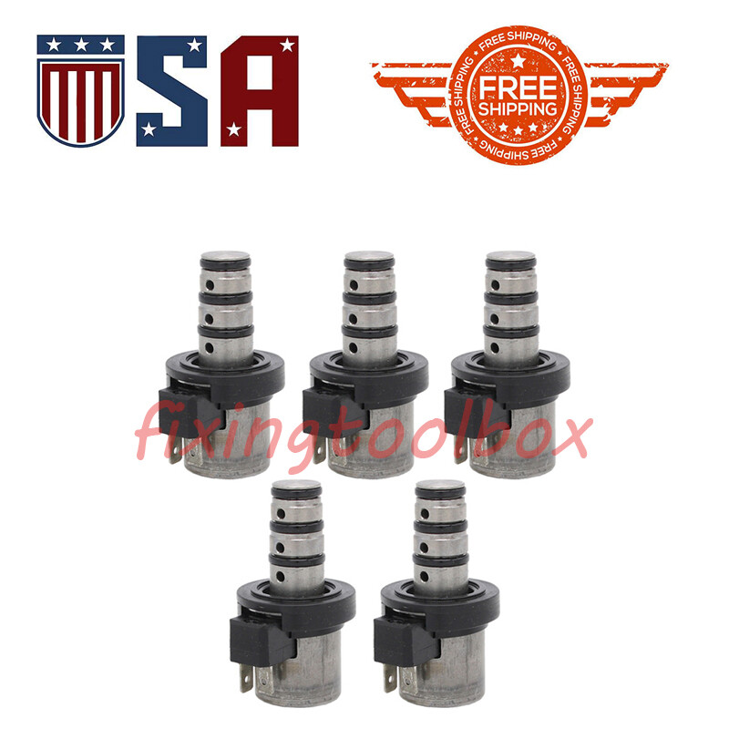 5PCS Transmission Shift Solenoid Kit for Hyundai Mitsubishi Chrysler 46313-39051