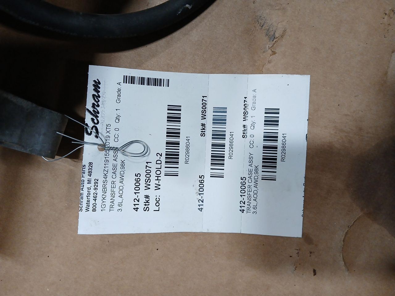 Transfer Case Fits 17-19 XT5 2986041