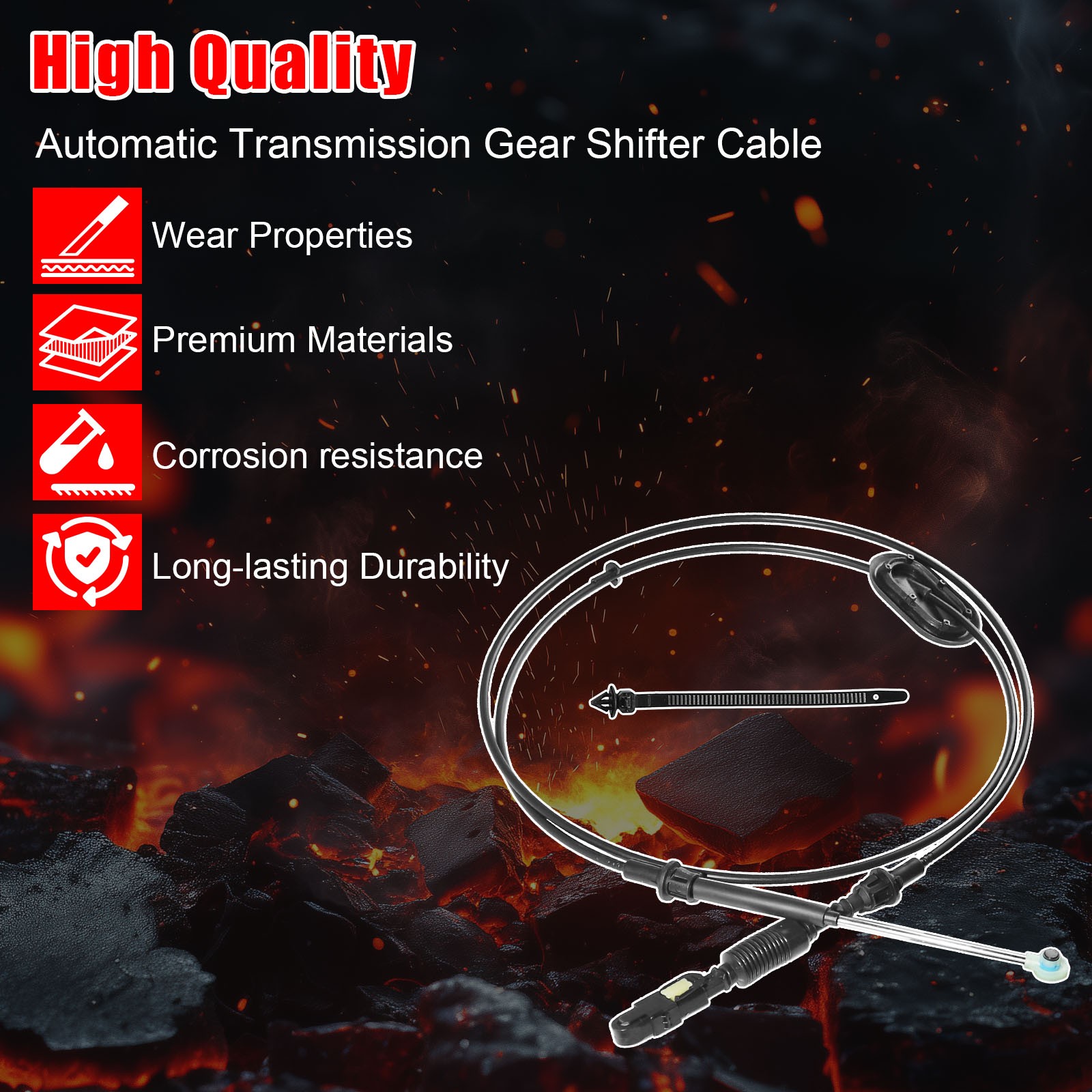 Auto Transmission Shifter Cable for Chevy / GMC C1500 C2500 Suburban 1995-1999