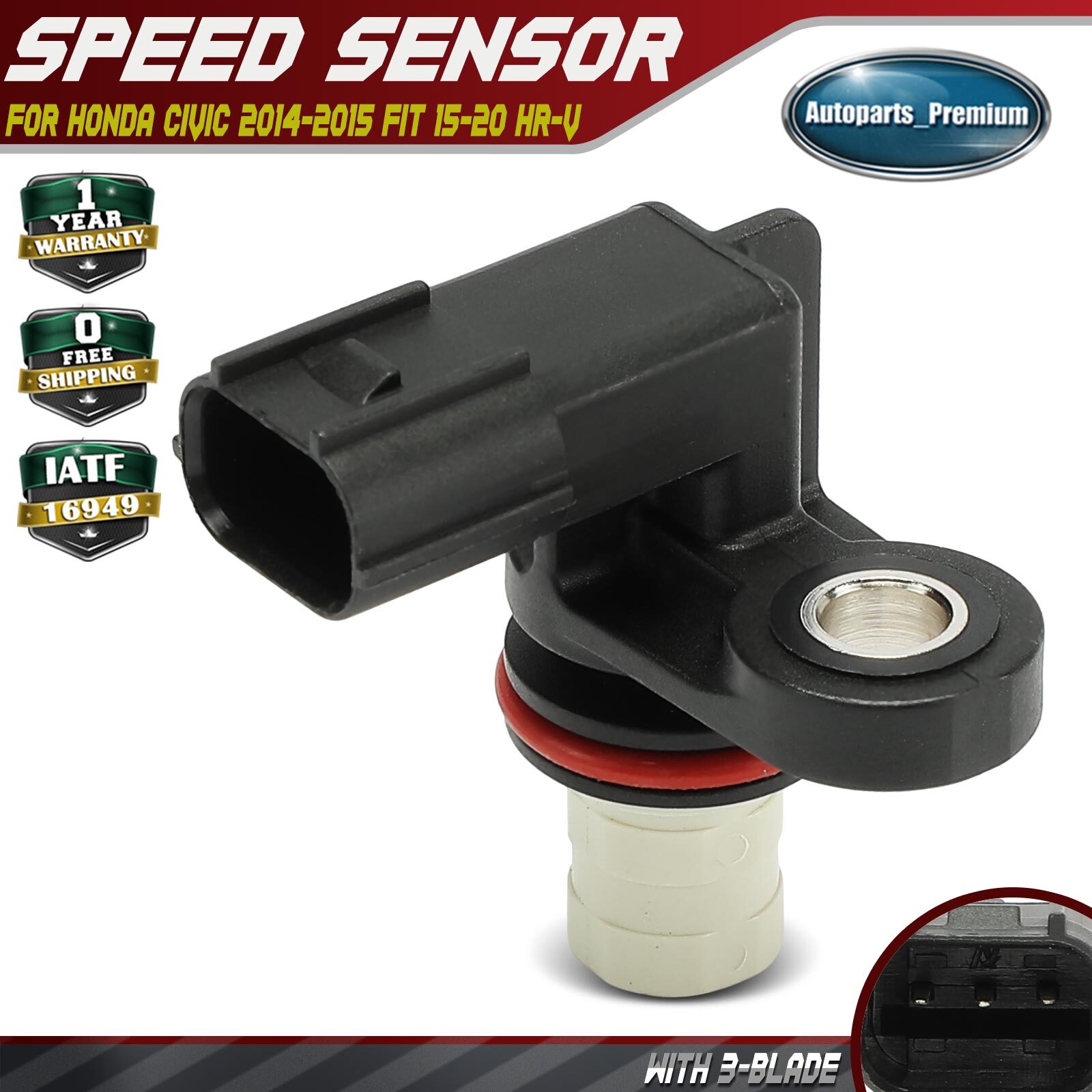 Speed Sensor for Honda Civic 2014-2015 Fit 2015-2020 HR-V 16-20 Automatic CVT