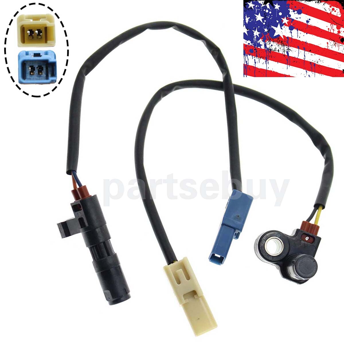 New Output +Input Speed Sensor For Volkswagen VW Jetta Golf Beetle Tiguan CC
