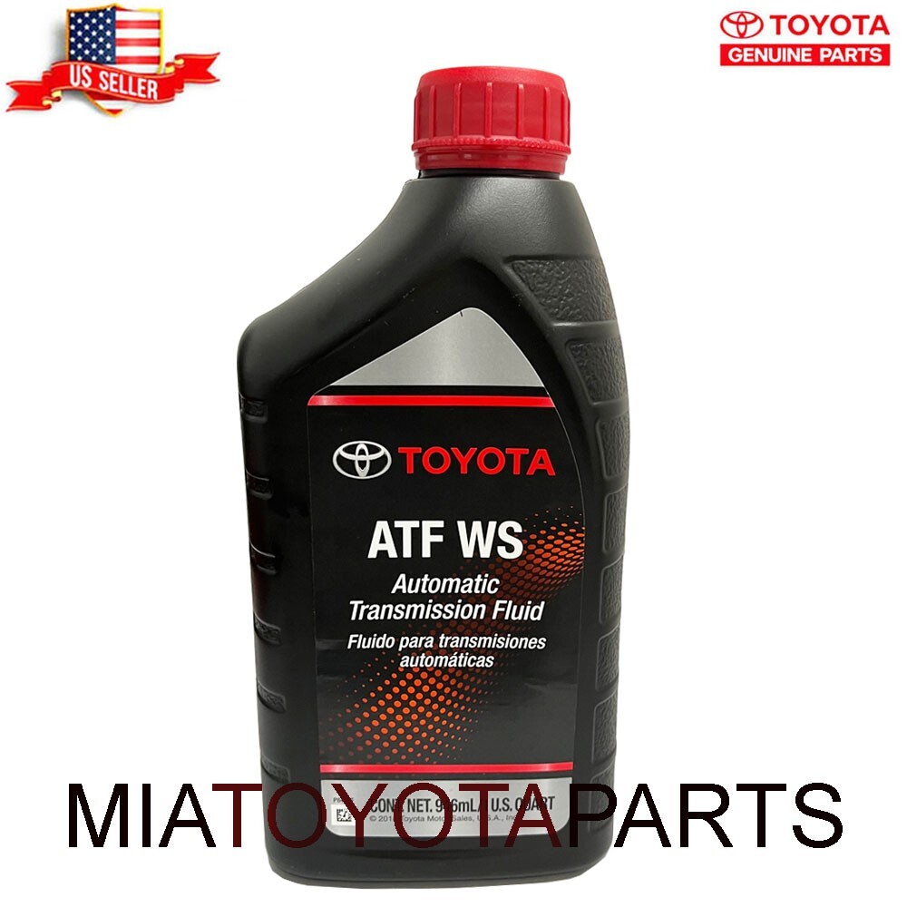 2 Quarts Genuine Toyota OEM ATF WS Automatic Transmission Fluid 00289-ATFWS Oil