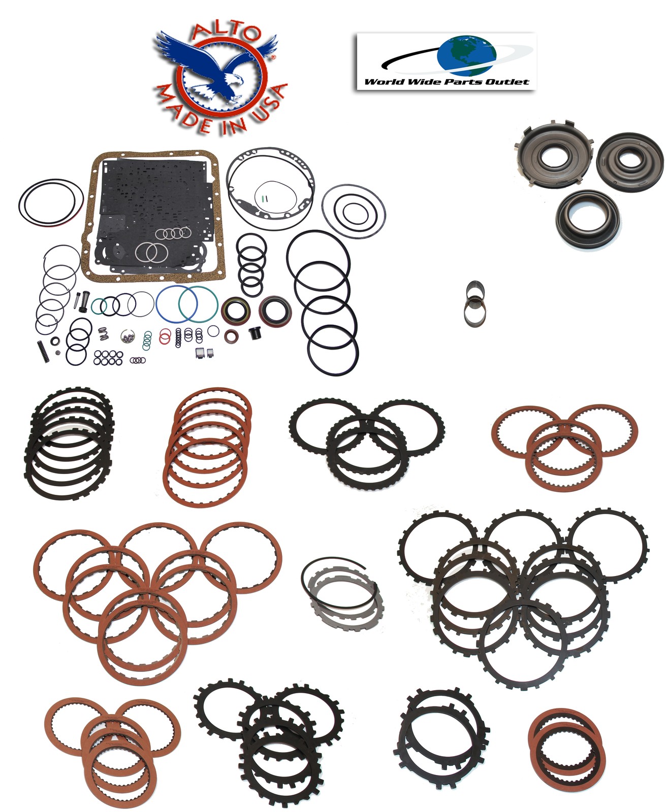 4L60E HP Rebuild Kit Stage 2 With Alto 3-4 Power Pack 1997-2003 4L60E