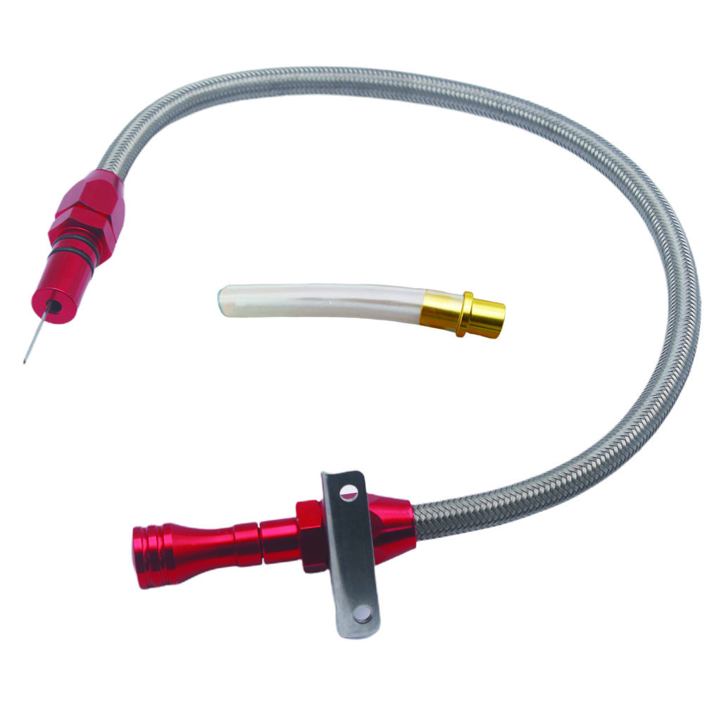 Flexible Automatic Transmission Dipstick For CHEVY GM 400 Turbo SBC BBC Red