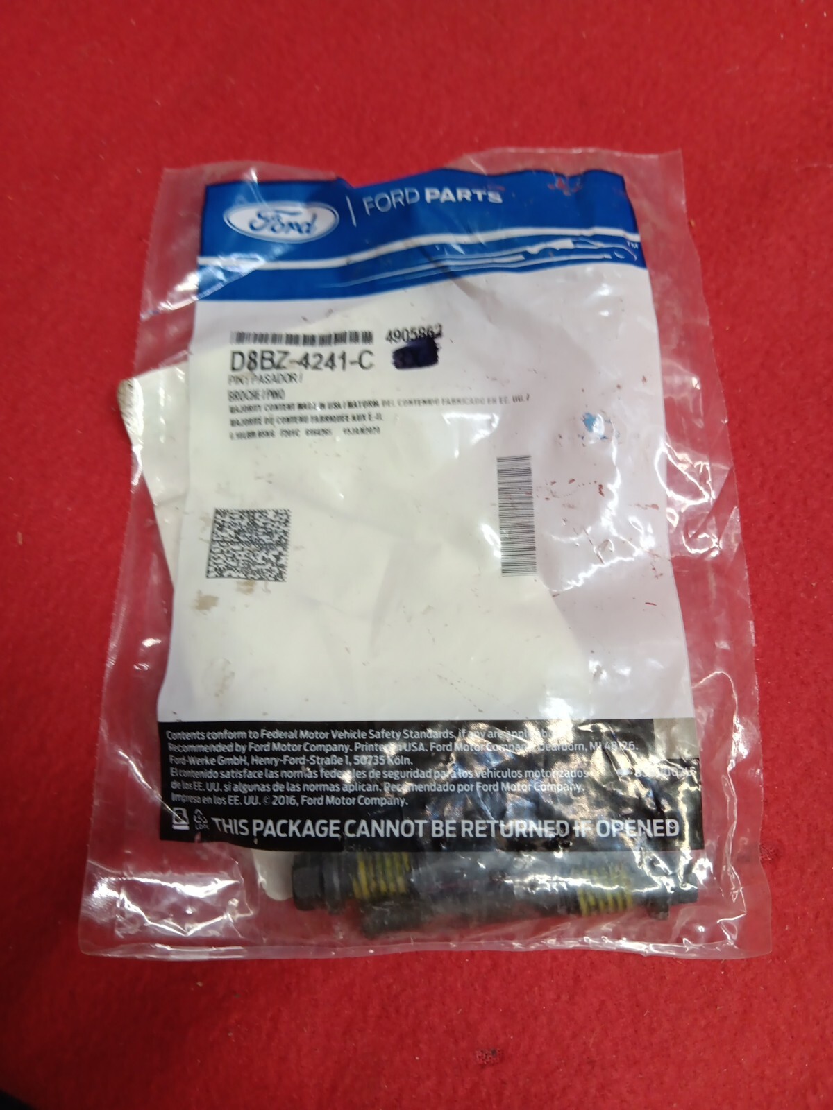 Ford Rear Diff 7.5 Ring Gear Lock Pin D8BZ-4241-C 1984-2011 Ford cars