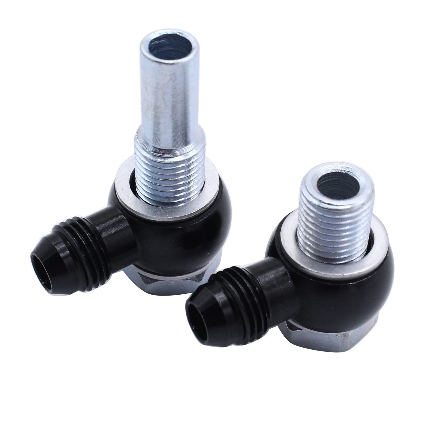 2PC 6AN 90 Degree Banjo Fittings for 4L80E GM Transmission Oil Cooler – Durable