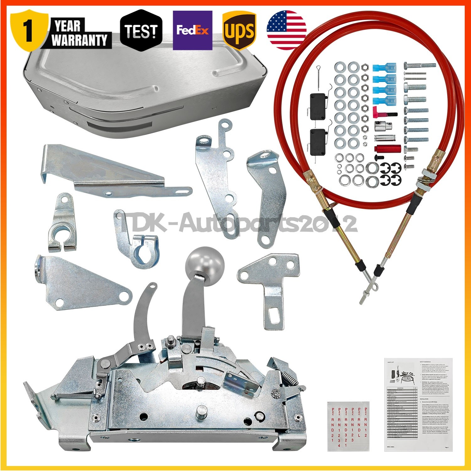 For B&M 80842 Pro Ratchet Automatic B&M Shifter for 3 & 4 Speed Transmission NEW