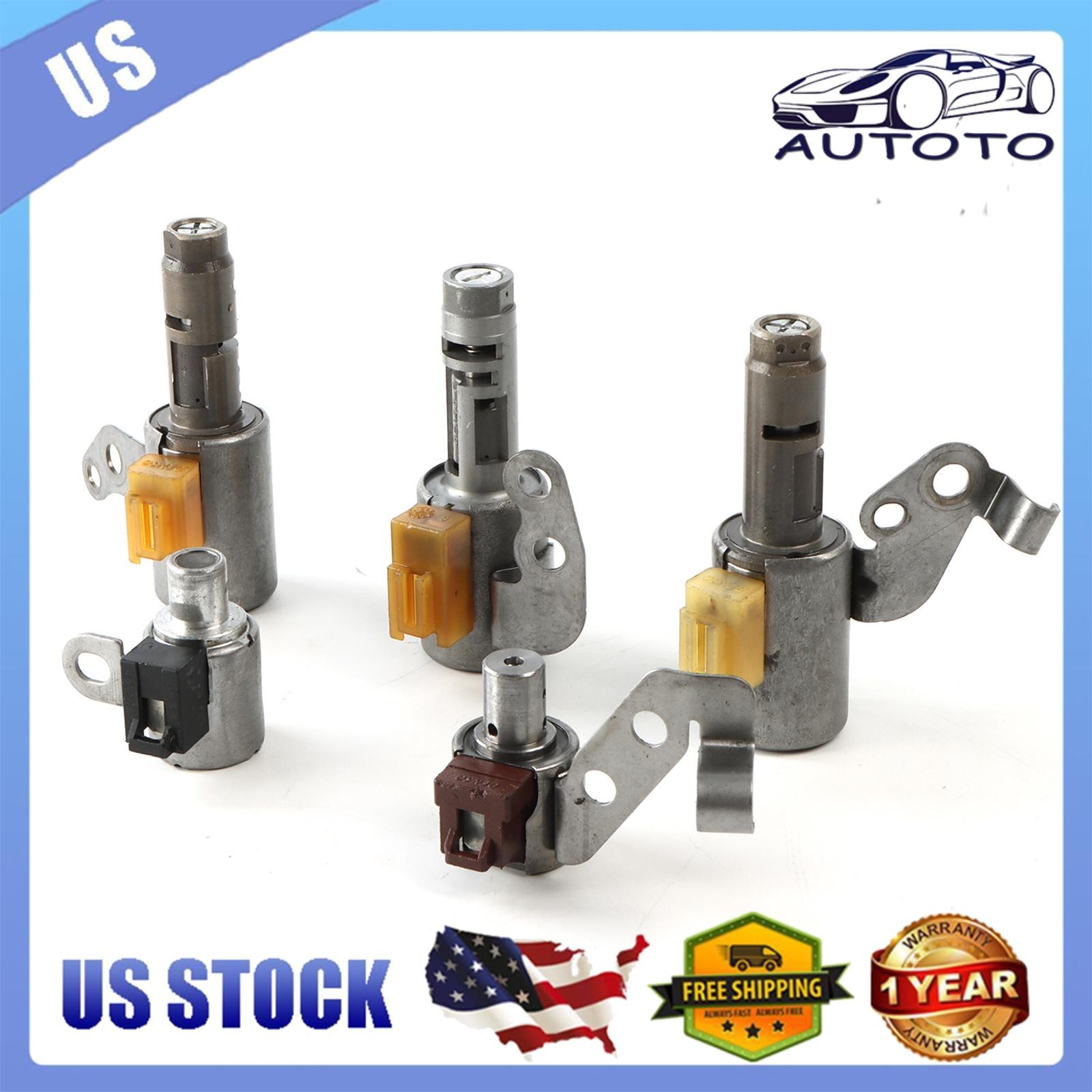 5PCS Transmission Shift Solenoid Fit For Toyota RAV4 Lexus U140E/F U240E/F U241E