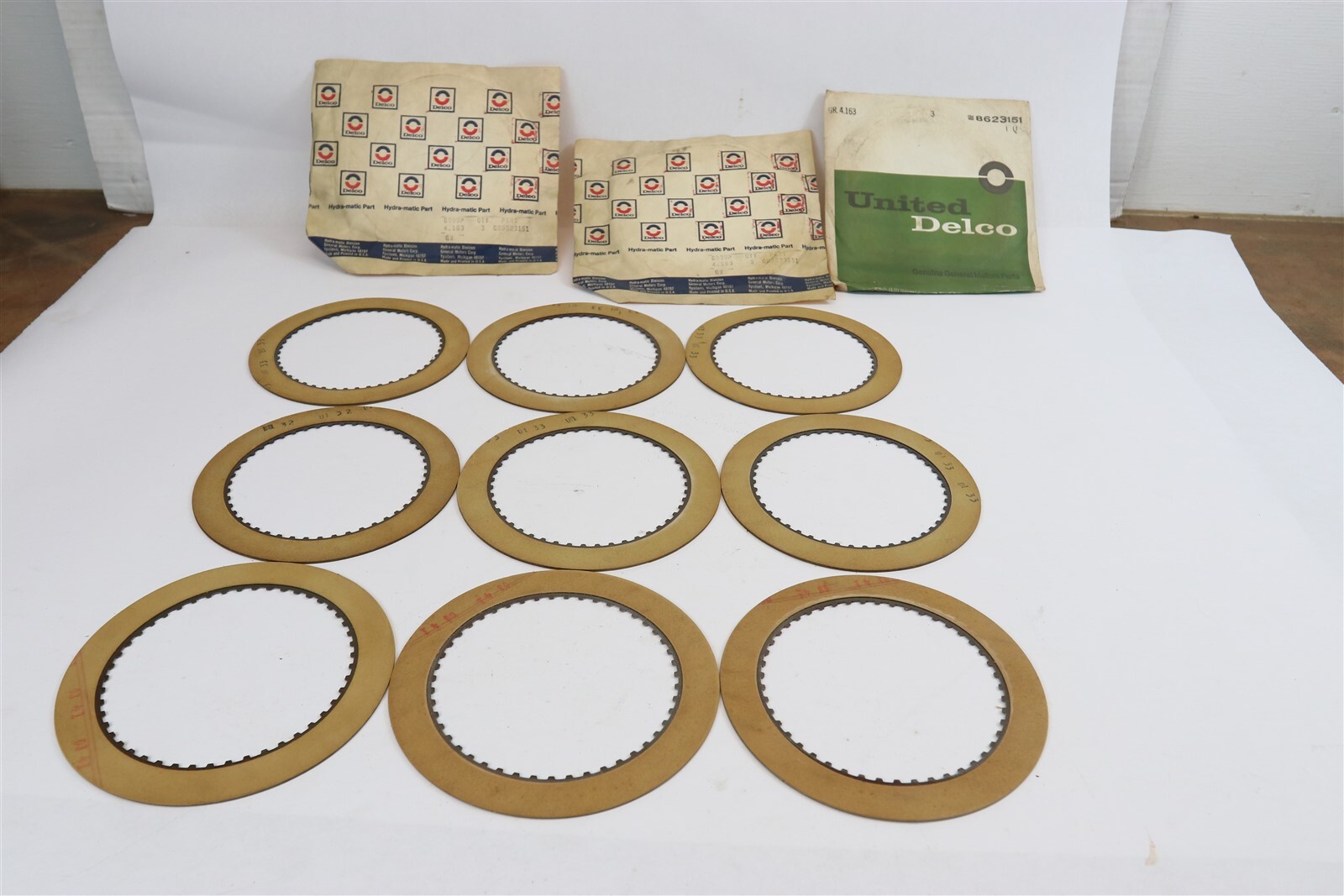 1965-1977 GM TRANSMISSION INTERMEDIATE CLUTCH PLATS LOT 3 KITS NOT OEM #8623151