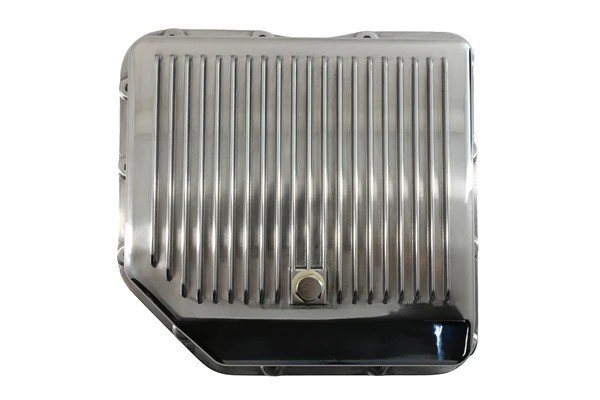 For Chevy Gm Turbo Th-350 Aluminum Transmission Pan Kit Deep Finned Polished