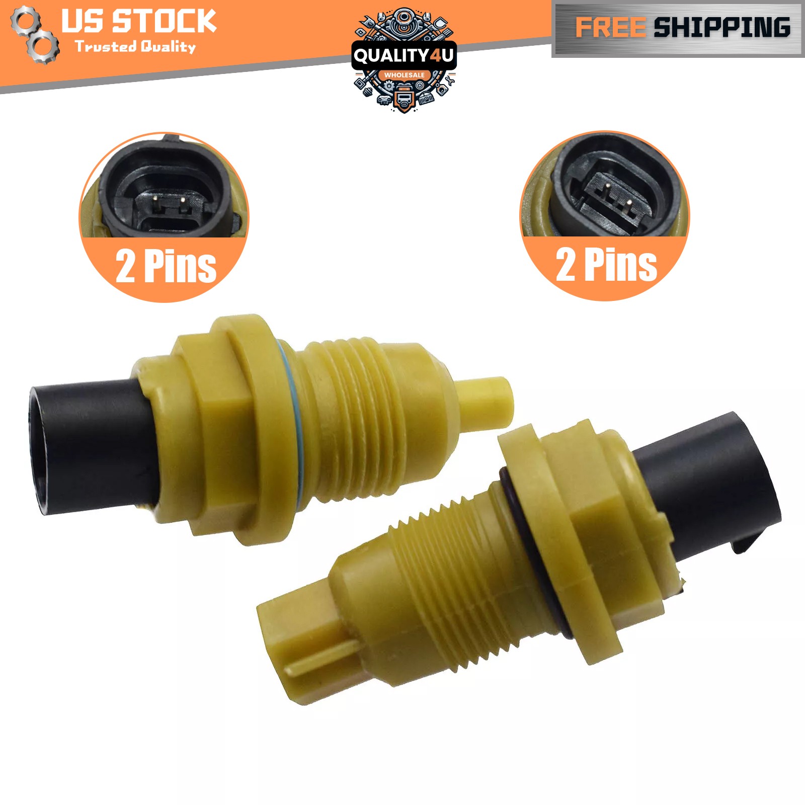 2pcs Input Output Speed Sensor For Chrysler Dodge Mitsubishi 04800878 04800879