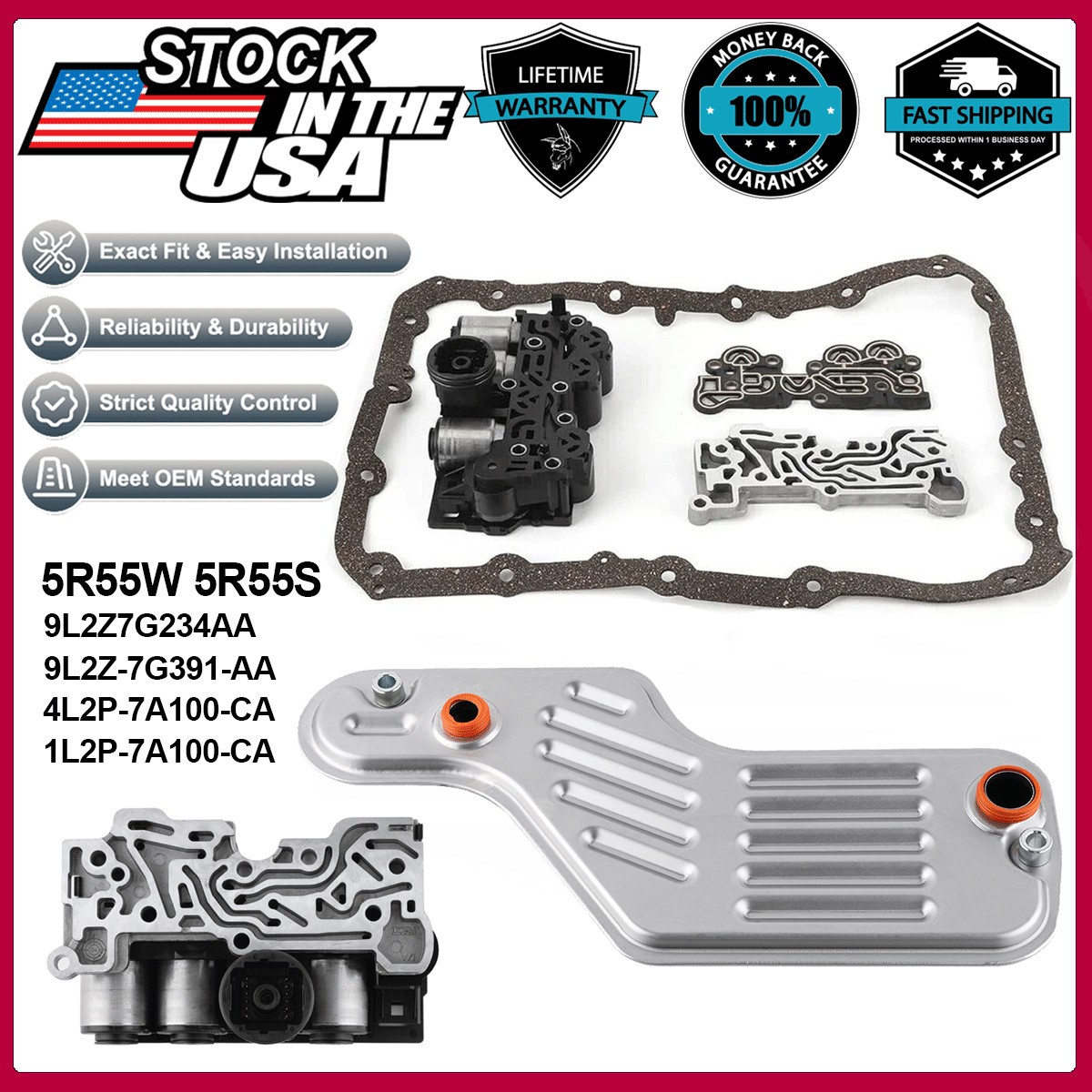 OEM Transmission Solenoid Filter Kit 5R55W/S – Fit 2002+ Ford Explorer 4.0L 4.6L