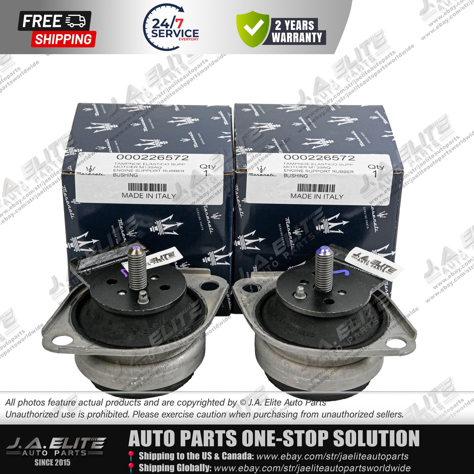 3pcs Genuine Engine & Transmission Mount kit fit Maserati Quattroporte GT GC