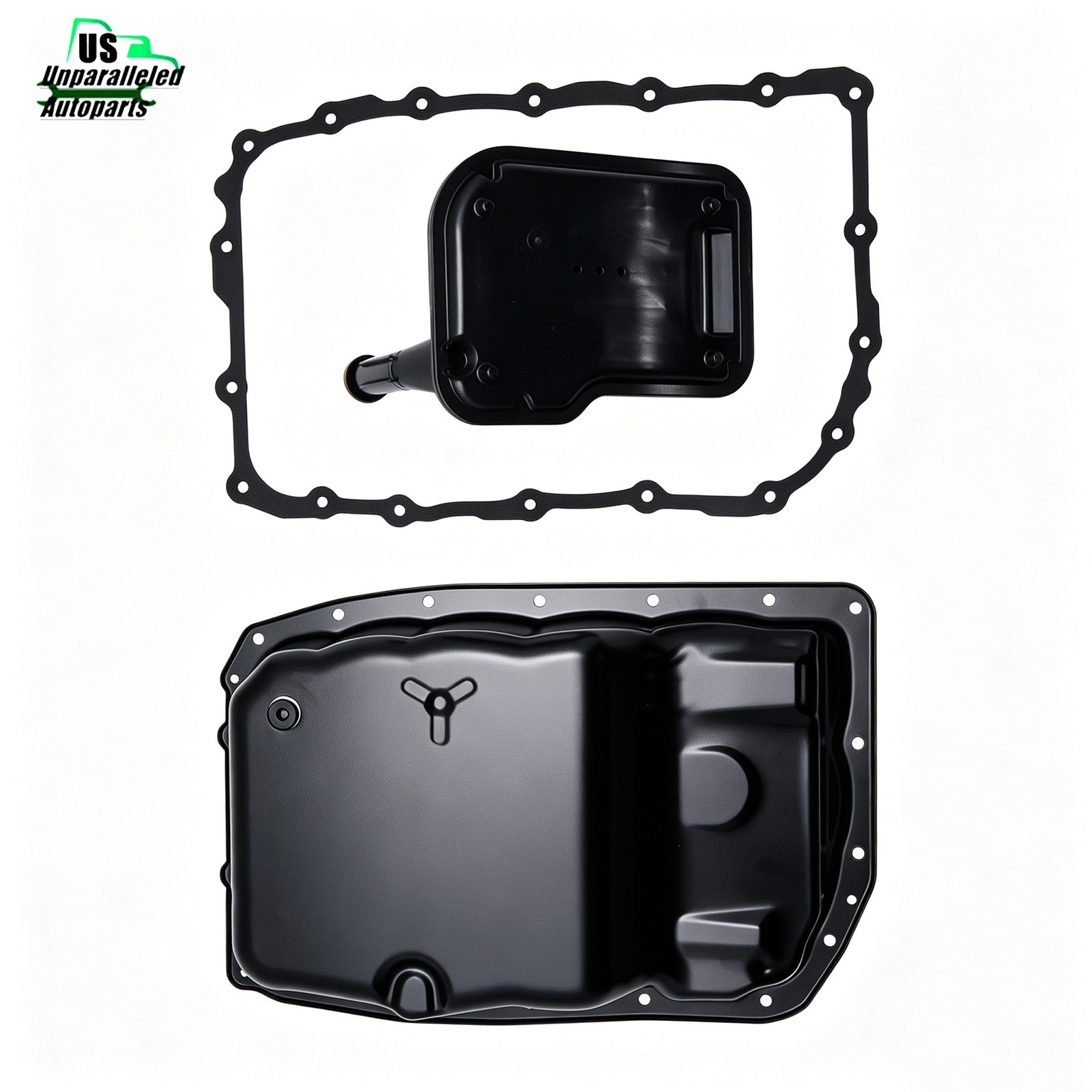 Transmission Oil Pan ＆ Filter W/Gasket Fits 07-19 GMC Sierra 1500 Yukon XL 1500