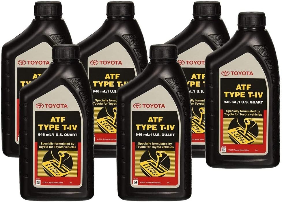 6 Quarts Genuine OE ATF T-IV Automatic Transmission Fluid For Toyota Vehicles