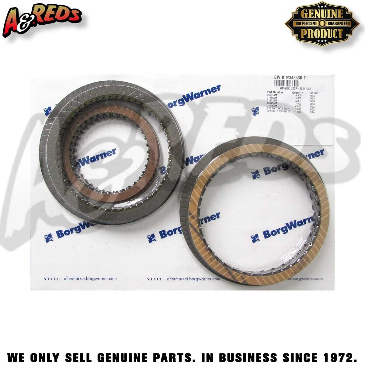 Borg Warner Friction Clutch Pack GM 6L90 (#34353KIT)