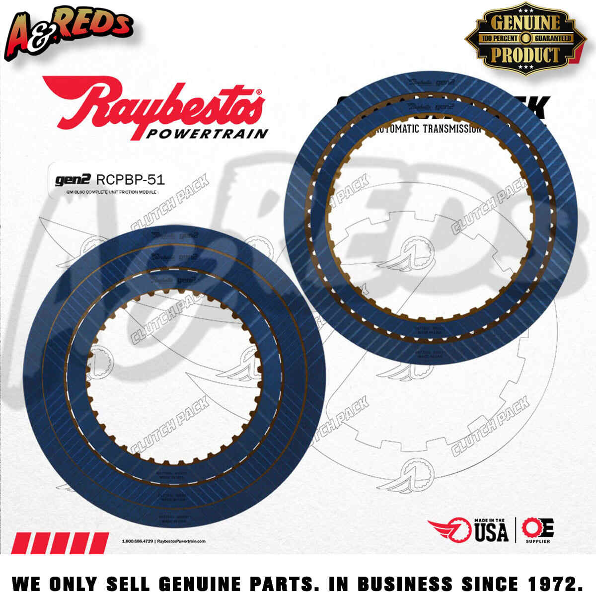 Raybestos Friction Clutch Pack 6L80 (#RCPBP-51)