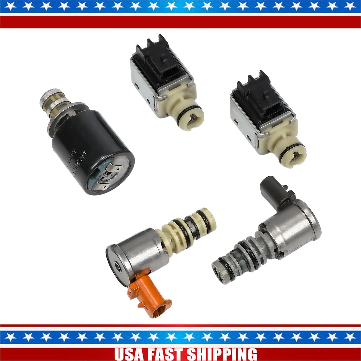 Master Solenoid Kit 4L60E 4L65E for GMC Chevy Aluminum Gearzaar 5PCS