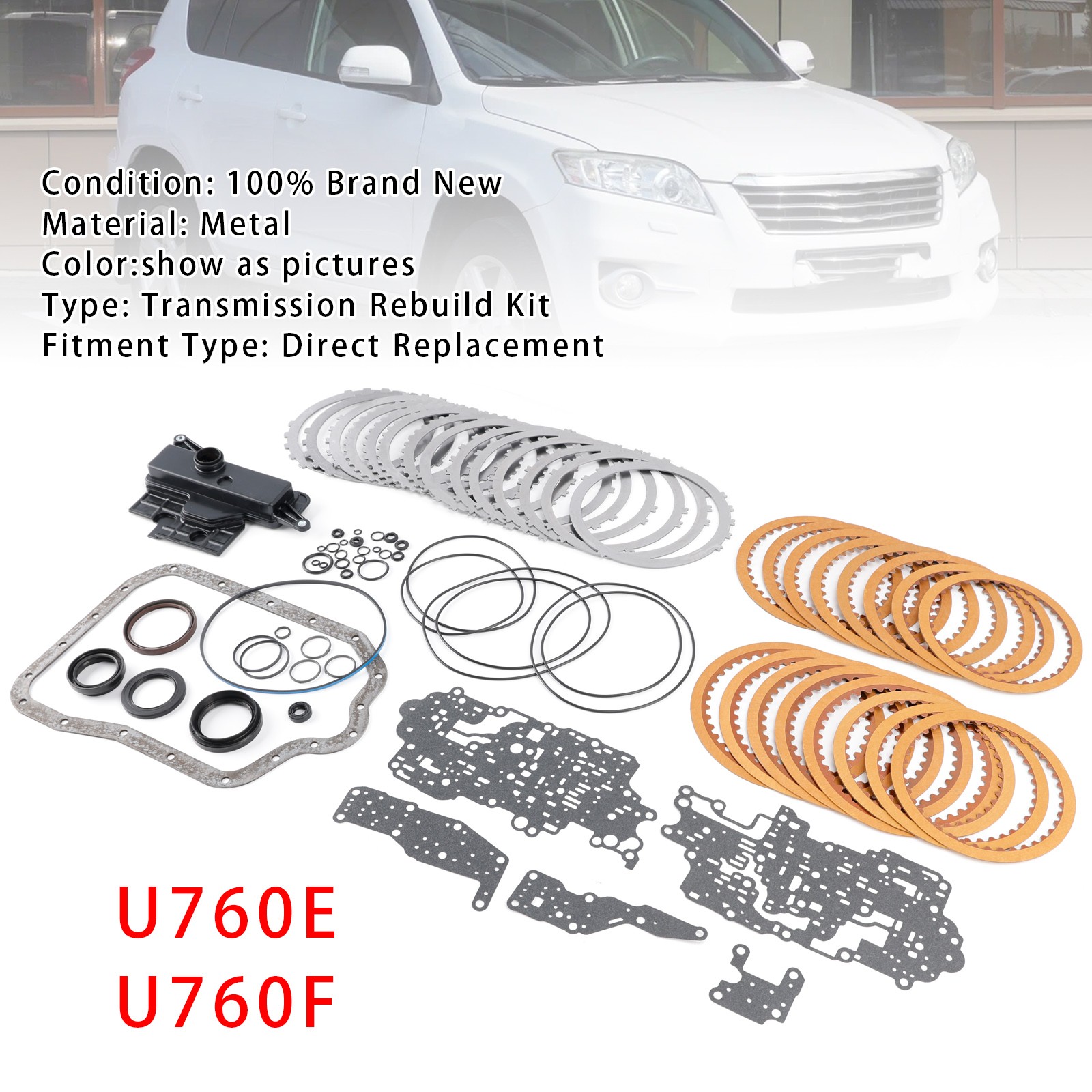 U760E U760F Transmission Master Rebuild Kit W/Filter For Toyota Highlander RAV4