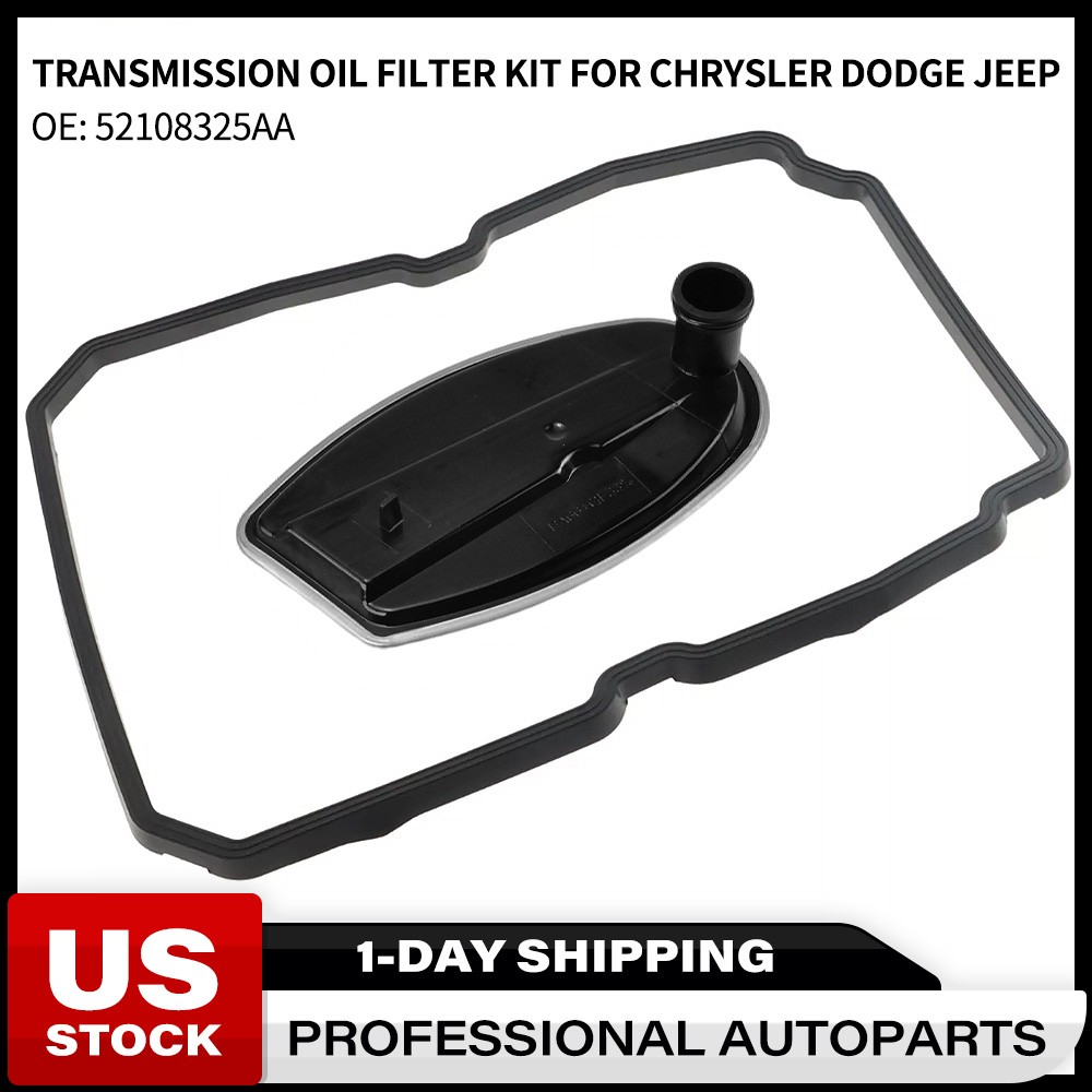 Automatic Transmission Filter + Oil Pan Gasket for Chrysler Dodge Jeep 2003-2019