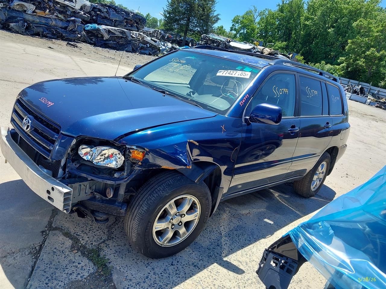 Automatic Transmission 3.3L VIN P 5th Digit 4WD Fits 04-07 HIGHLANDER 3735183