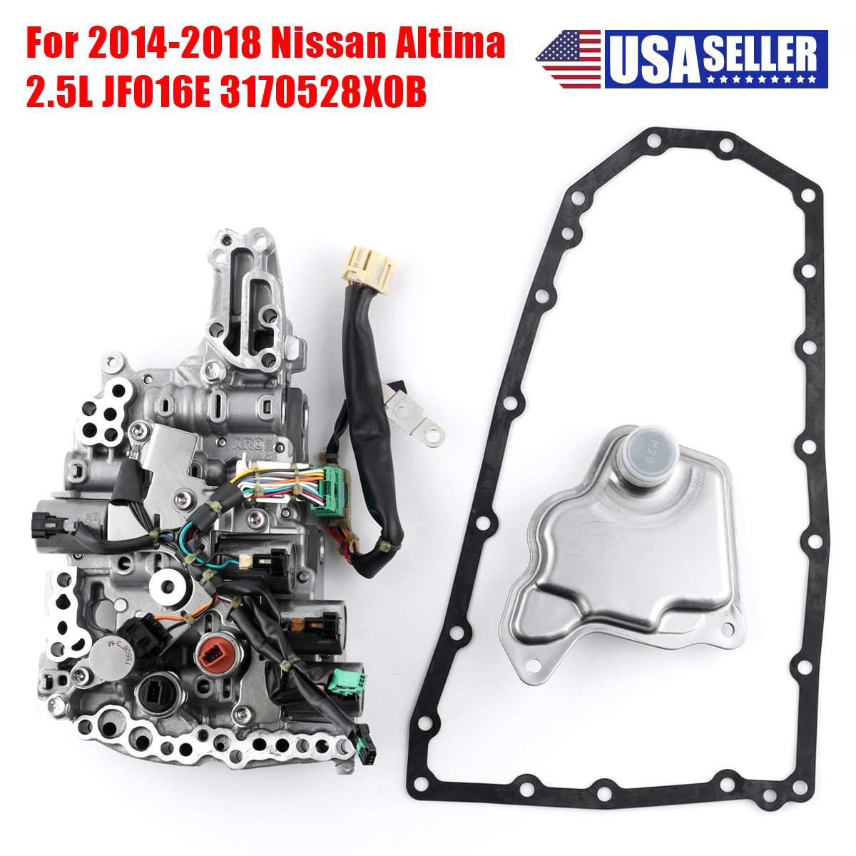 For 14-2018 Nissan Altima 2.5L JF016E CVT Transmission Valve Body W/ Solenoids