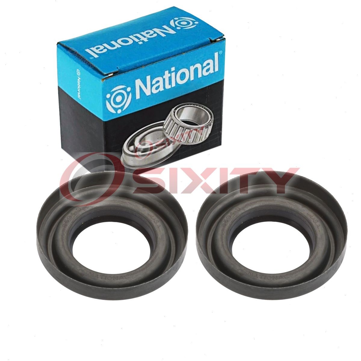 2 pc National Rear Wheel Seals for 1964-1969 Pontiac GTO Driveline Axles mm