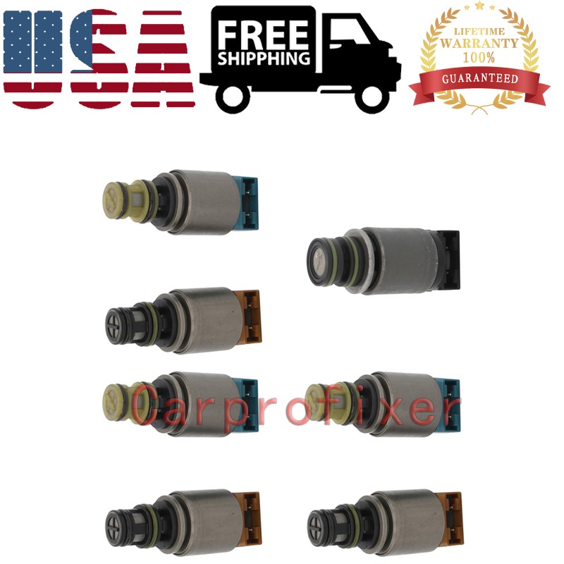 7PCS TRANSMISSION SOLENOID KIT 6HP19 6HP26 6HP32 FIT FOR BMW X3 X5 AUDI A6 A8 Q7
