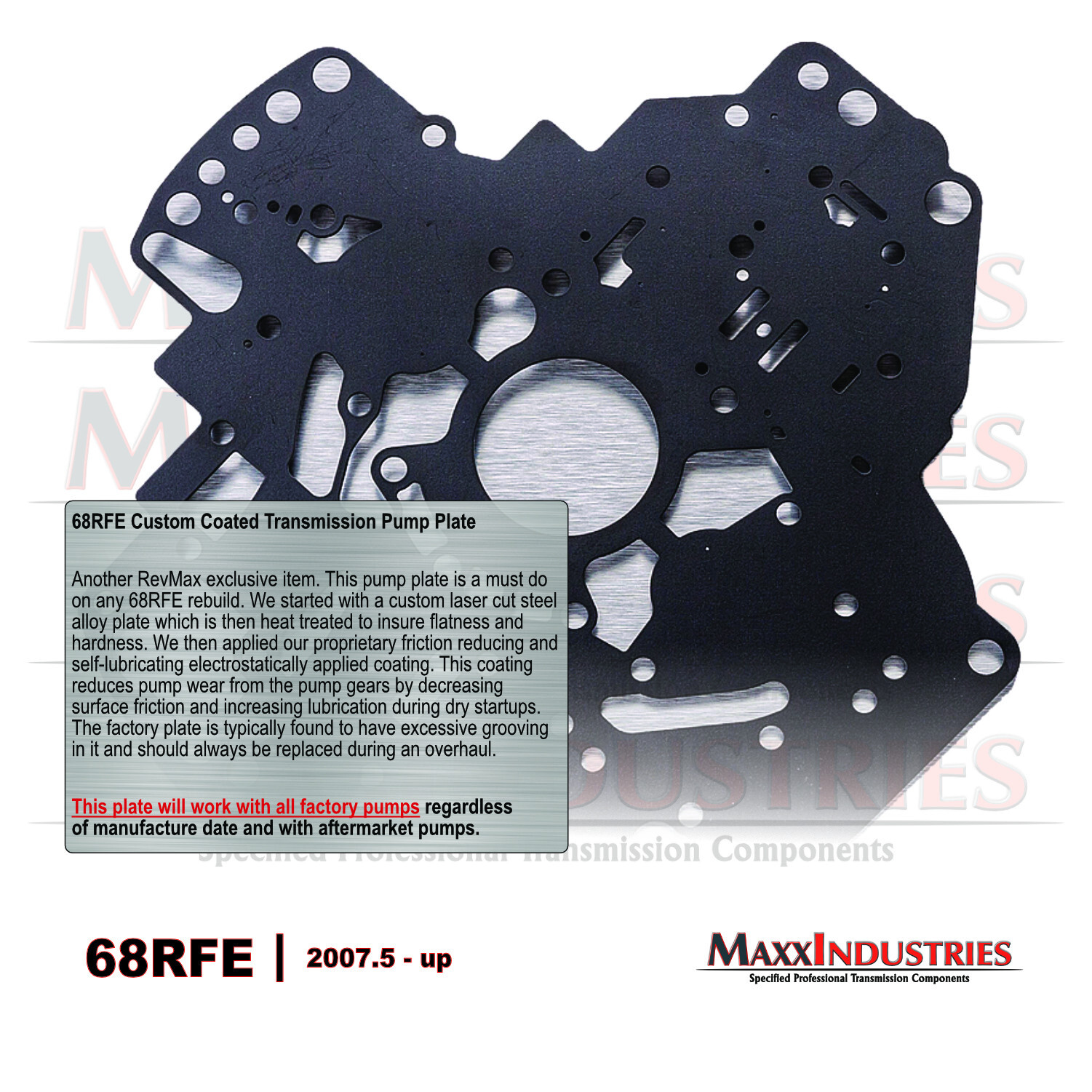 68RFE Transmission Pump Plate HD by RevMax 68RFE-903 fits RAM with 6.7L Cummins