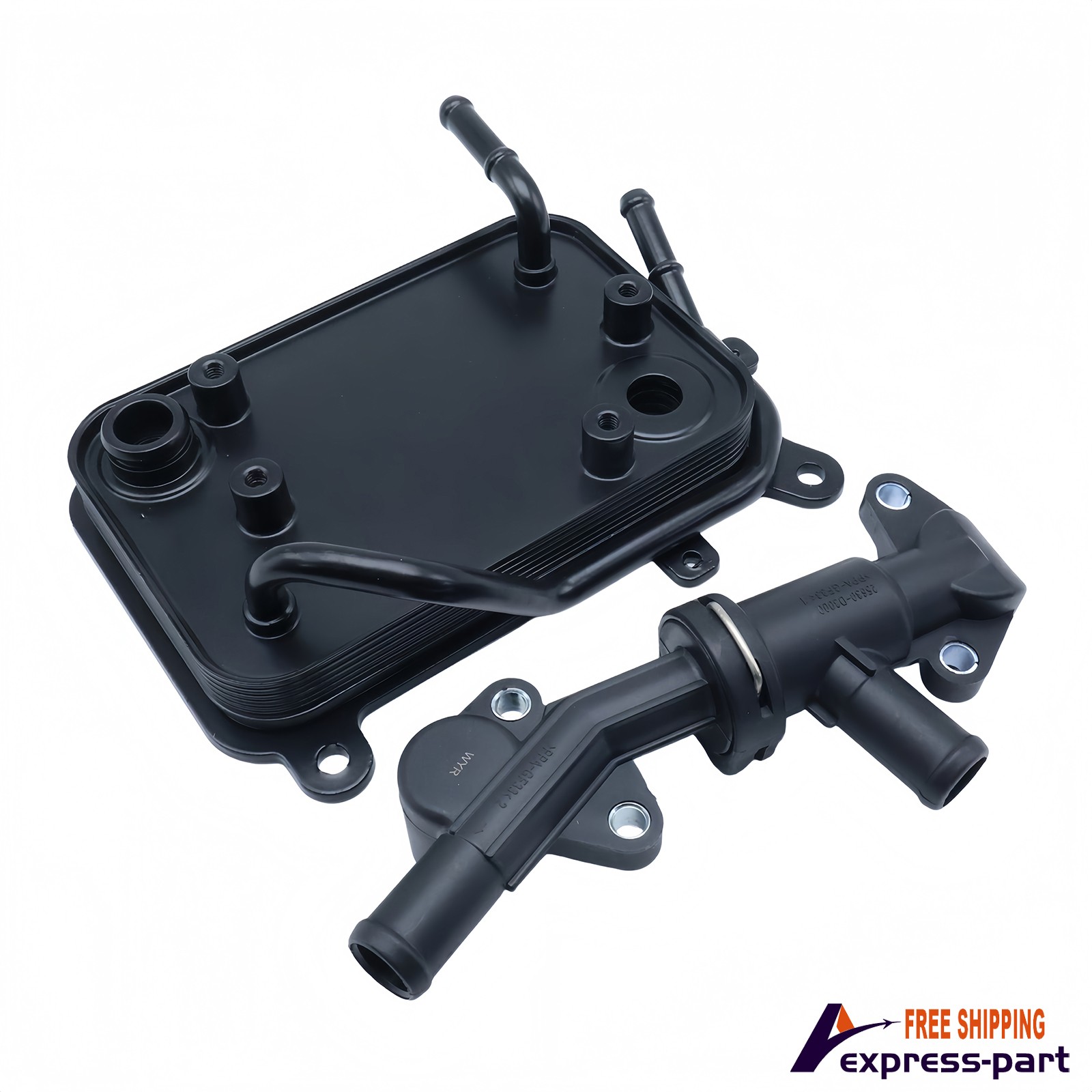 Transmission Cooler & Valve For 17-20 Kia Sportage 2.4L 25620-D3000 25630-D3000
