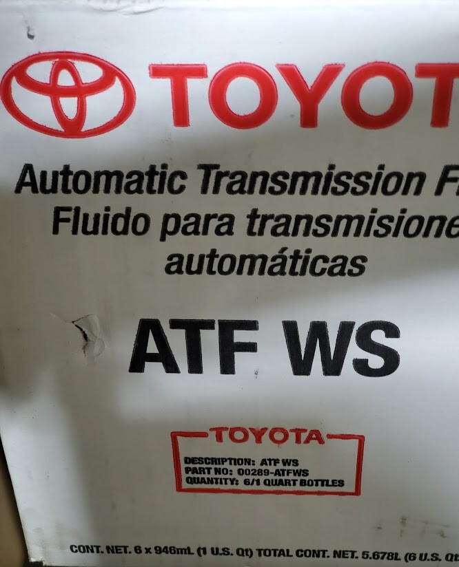 Toyota / Lexus / Scion WS World Standard Transmission Fluid 12qts bottles