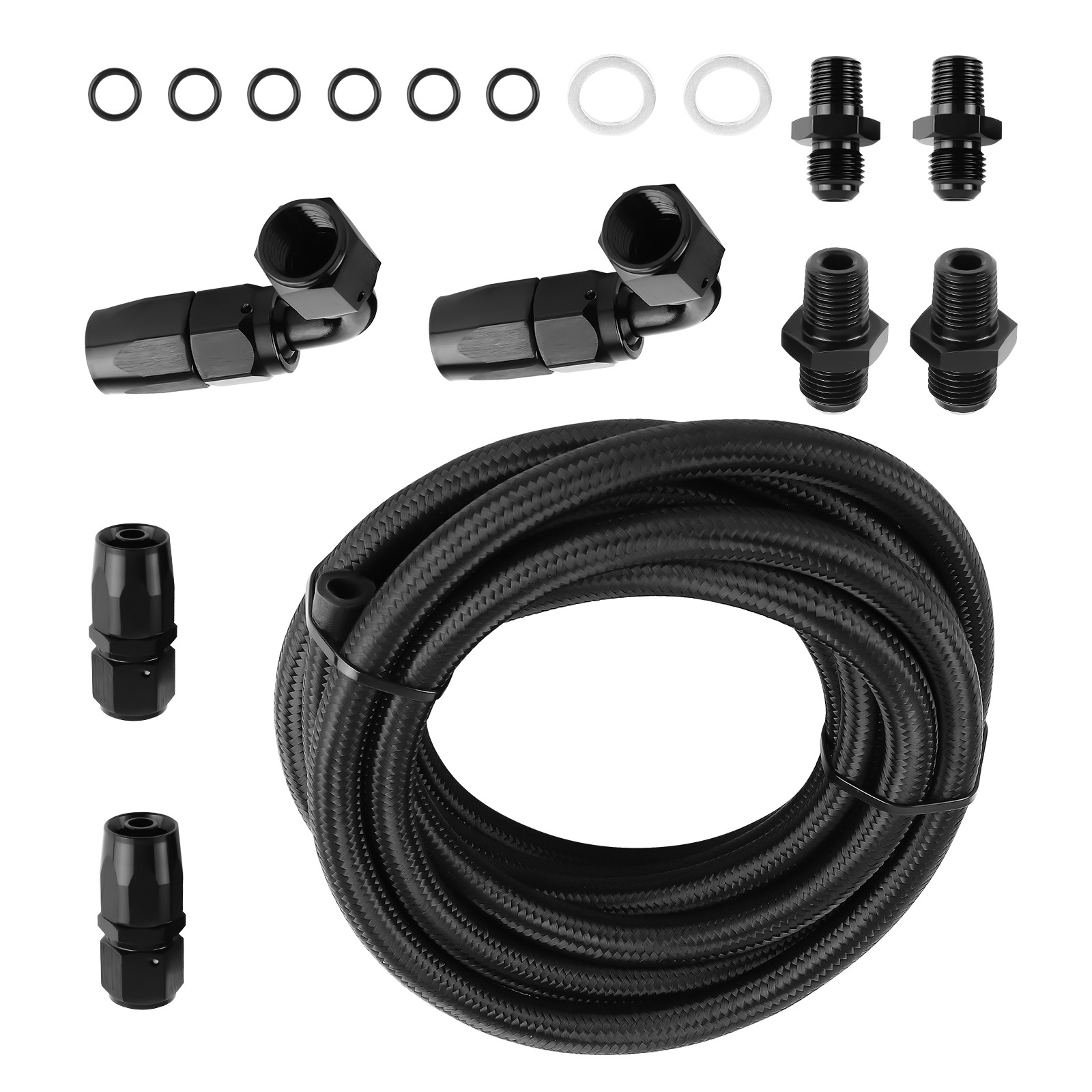 Transmission Cooler Hose Line 6AN Hose Line Kit15ft For GM 4L60E 4L65E