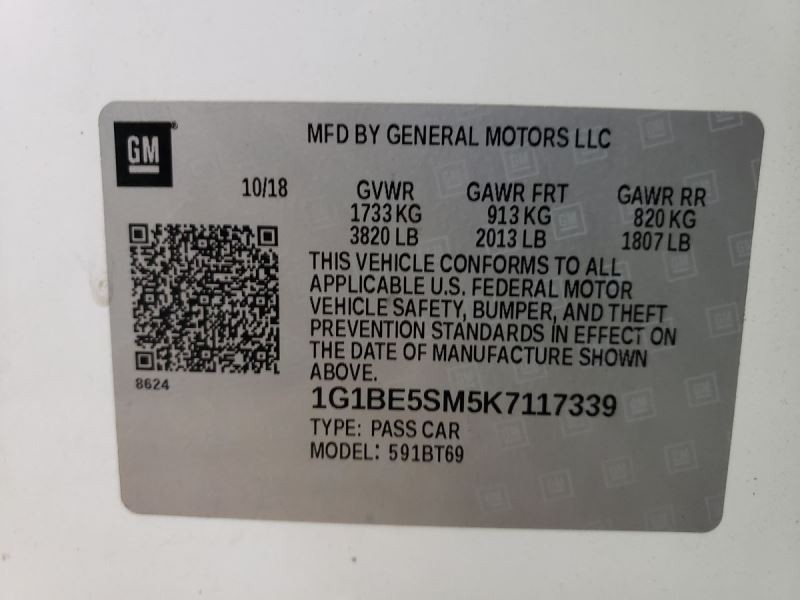 6 Speed Automatic Transmission 24290331 Fits 2019 Cruze 2846977