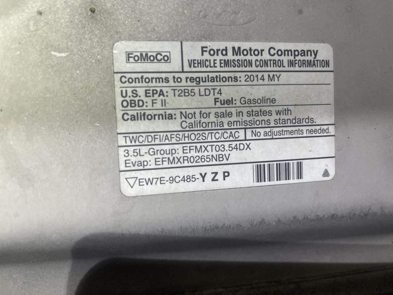 Automatic Transmission 2011-2014 Ford F150 165k 6 Speed 6R80 for 3.5L 2WD 143046