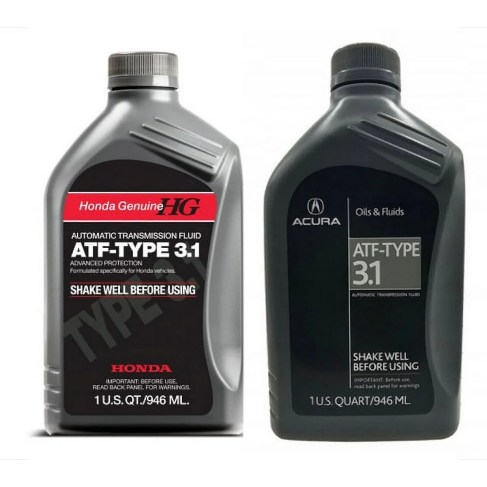 2 QTS Honda Or Acura OEM ATF Type 3.1 9SPD Automatic Transmission Fluid NEW