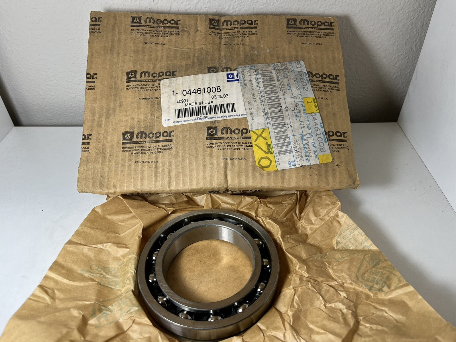 OEM Mopar 4461008 Auto Trans Output Shaft Bearing 95-09 Jeep Dodge Ram Van NOS