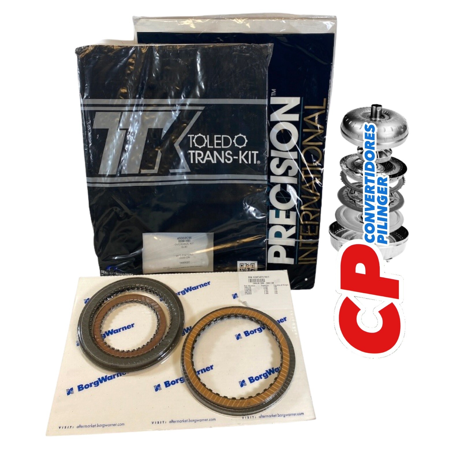 GM 6L90 6L90E Transmission Banner Kit, Overhaul & Frictions Borg Warner 2007-Up.