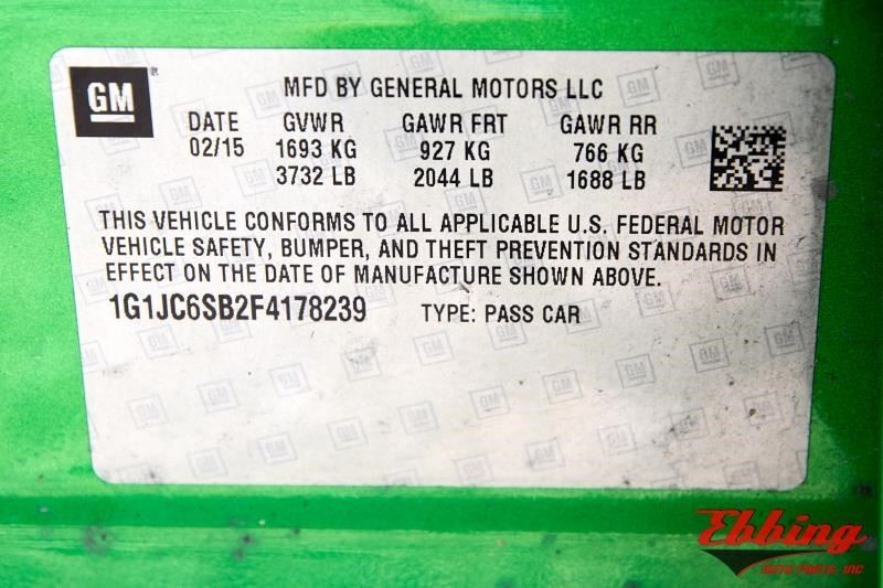 Automatic Transmission 1.4L LT LTZ ID 5GDW 24263616 Fits 2015 Chevy Sonic 695667