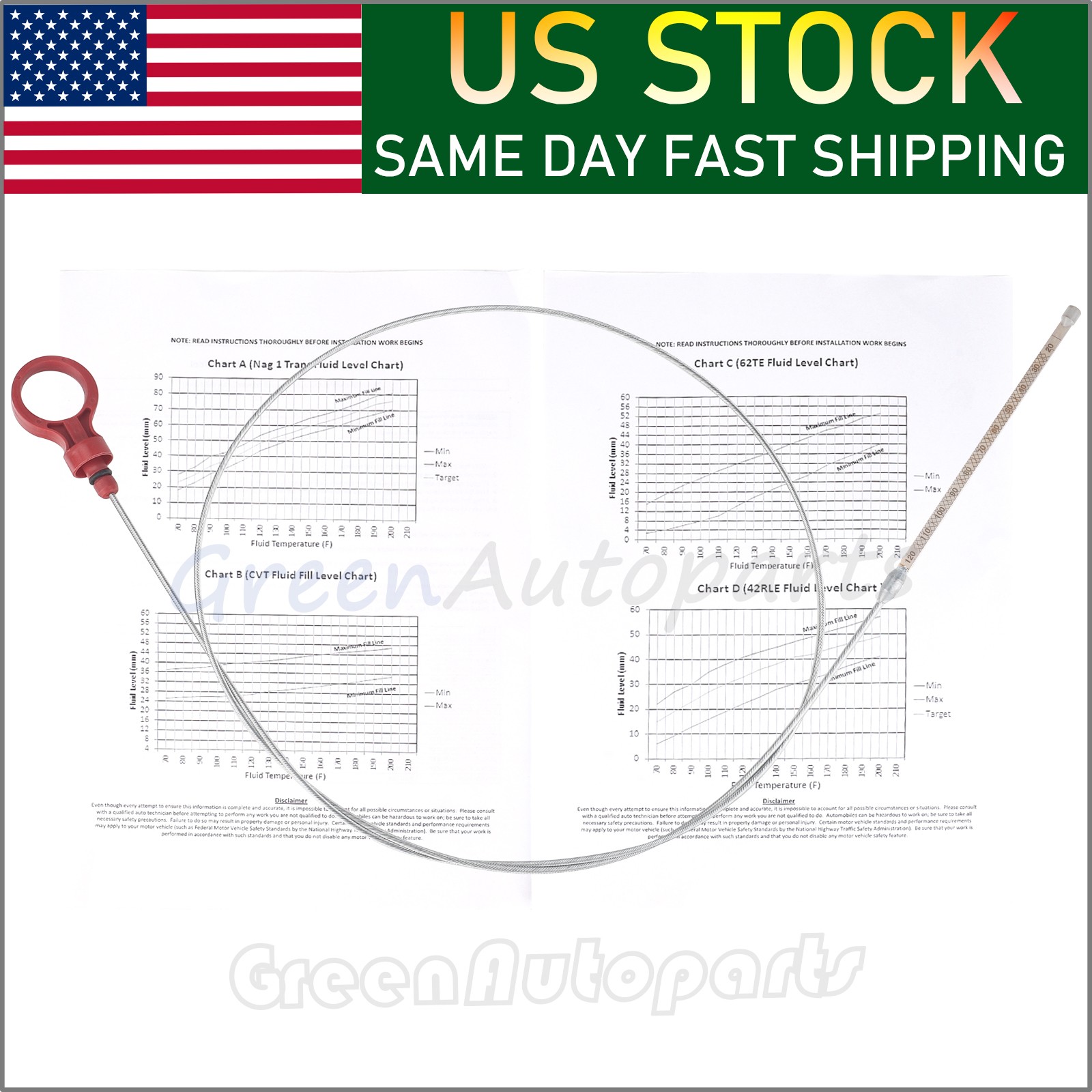 Transmission Oil Level Measure Dipstick Tool For Chrysler, Dodge, Jeep 917-327
