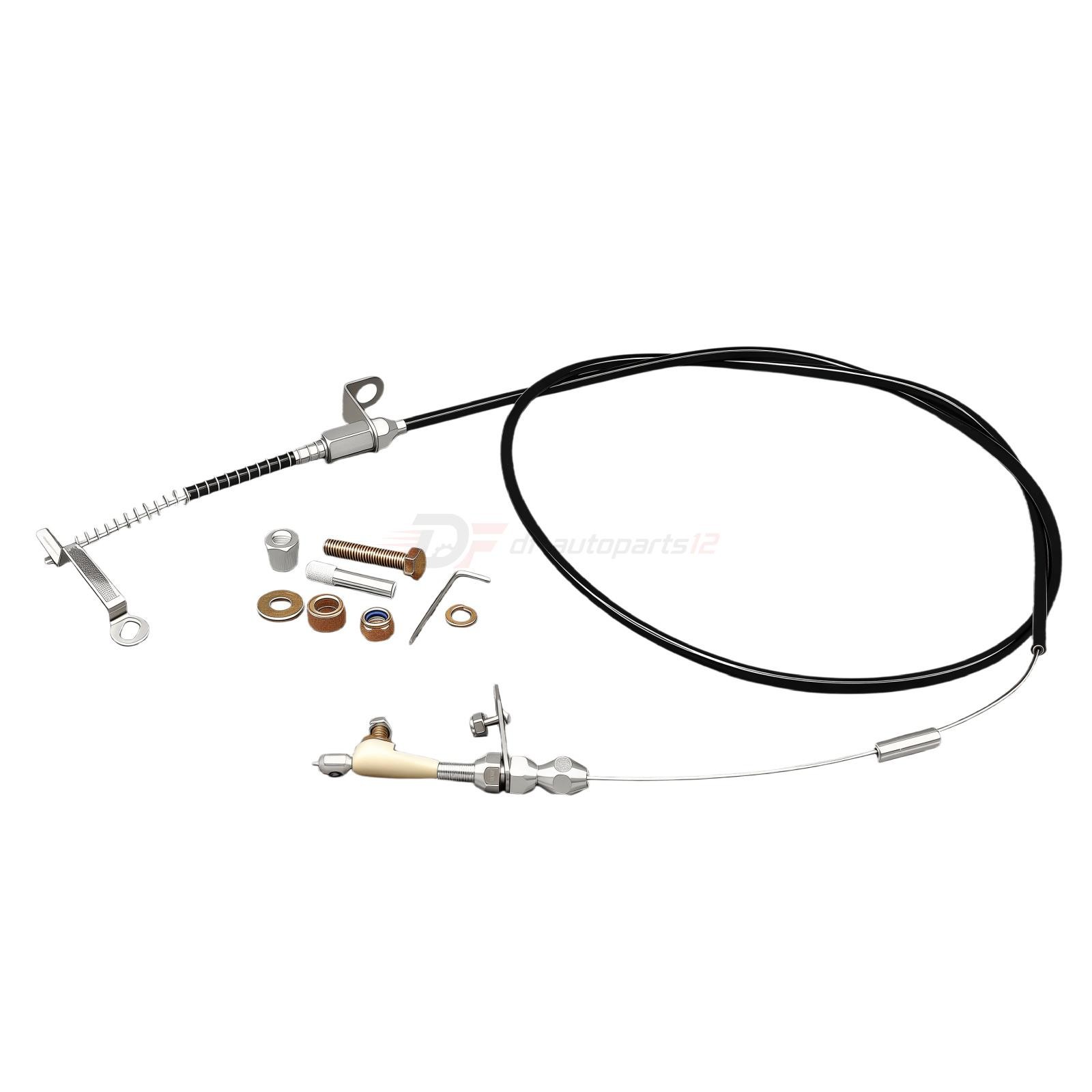 New Black Kickdown Cable Kit Fits For Ford/AOD Lokar KD-2AODU US