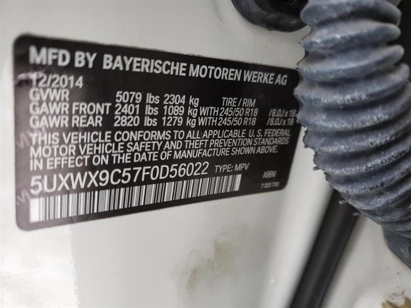 Automatic Transmission 2.0L 28iX Fits 15-18 BMW X4 1672249