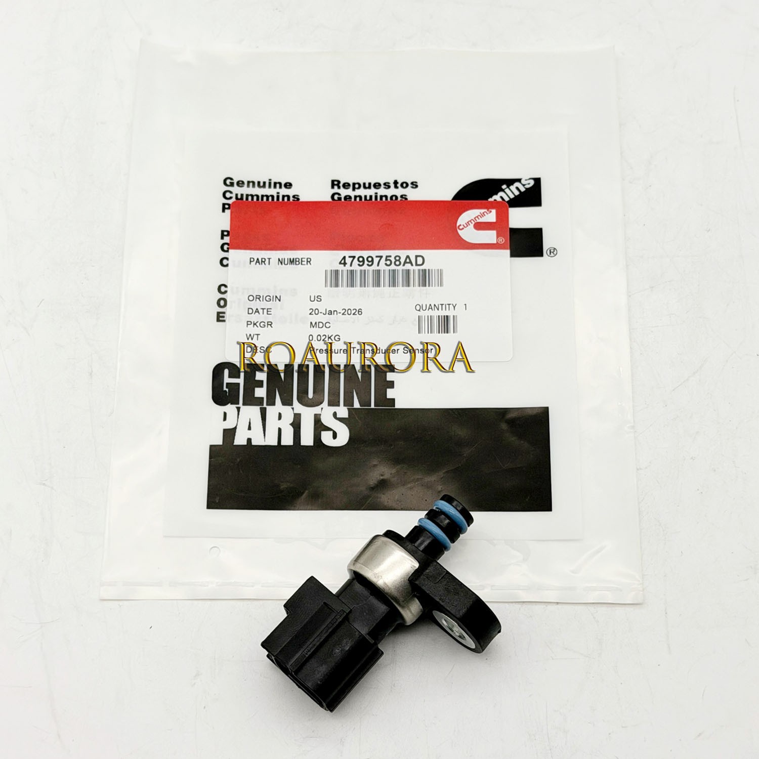 Transmission Governor Pressure Sensor for Jeep Grand Cherokee Wrangler Dodge Ram